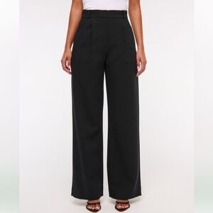 Abercrombie & Fitch Black Wide Leg Pants